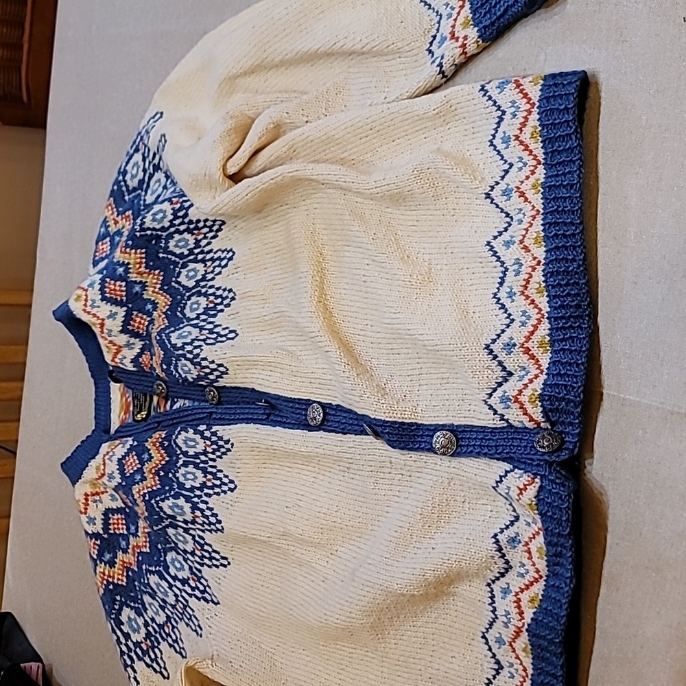 Wool Norwegian sweater, L